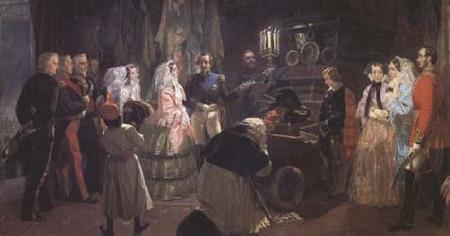 Edward Matthew Ward Queen Victoria at the Tomb of Napoleon (mk25) Sweden oil painting art